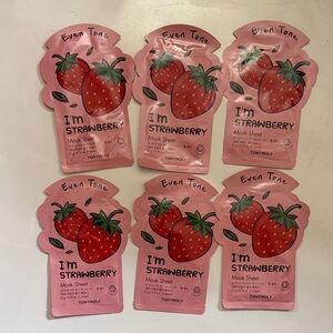 TONYMOLY I'm Strawberry Even Tone Sheet Mask – Pink